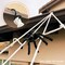 Wrapables 16ft Giant Triangular Spider Web Kit with Cobwebs and 2 Small Spiders, Indoor Outdoor Haunted House Halloween Decor